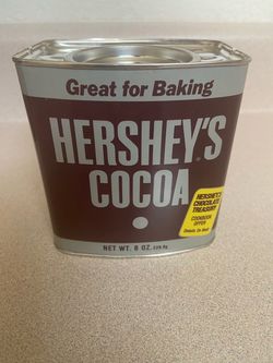 Vintage 1980s Hershey's Cocoa Tin 8 oz