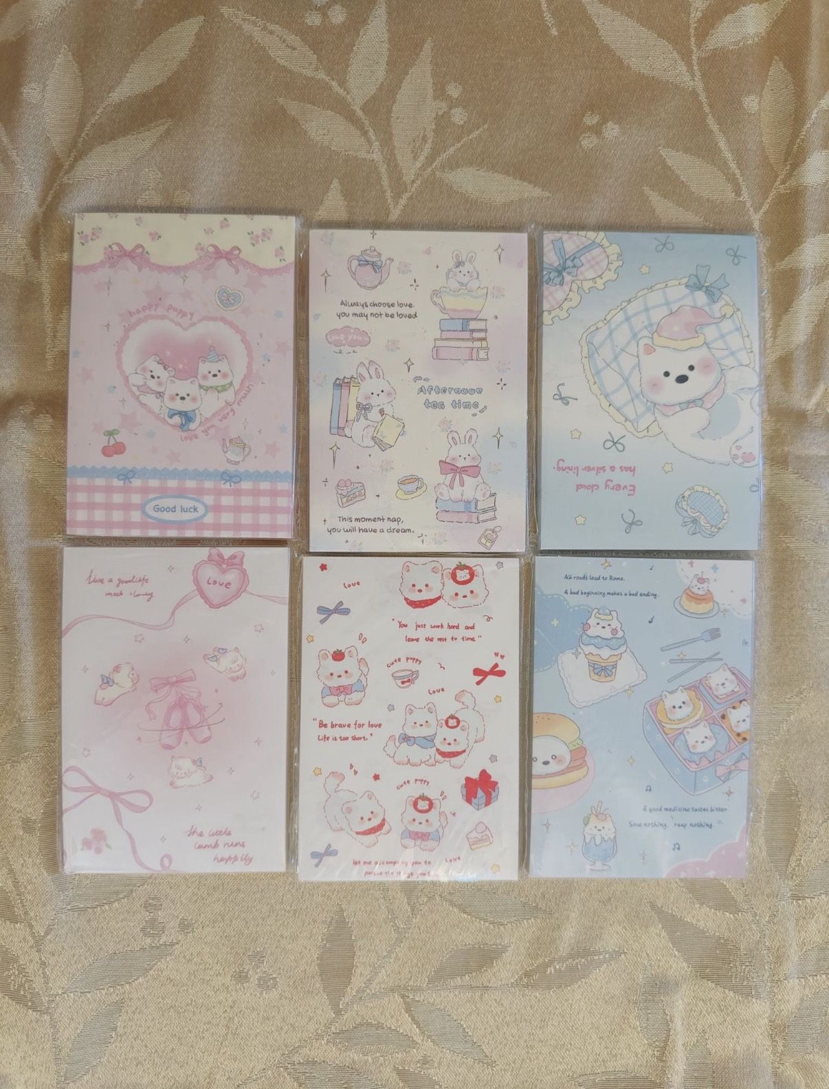 Bundle of 10 Assorted Cute Notepads for Scrapbook