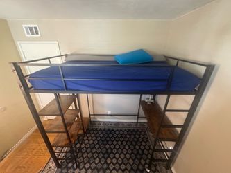 Bunk bed with desk