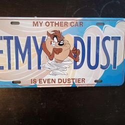 Vintage Taz License Plate 