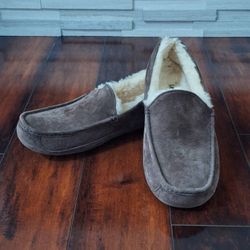 Men's Brown UGG Ascot 5775 Suede Slipper Size 12