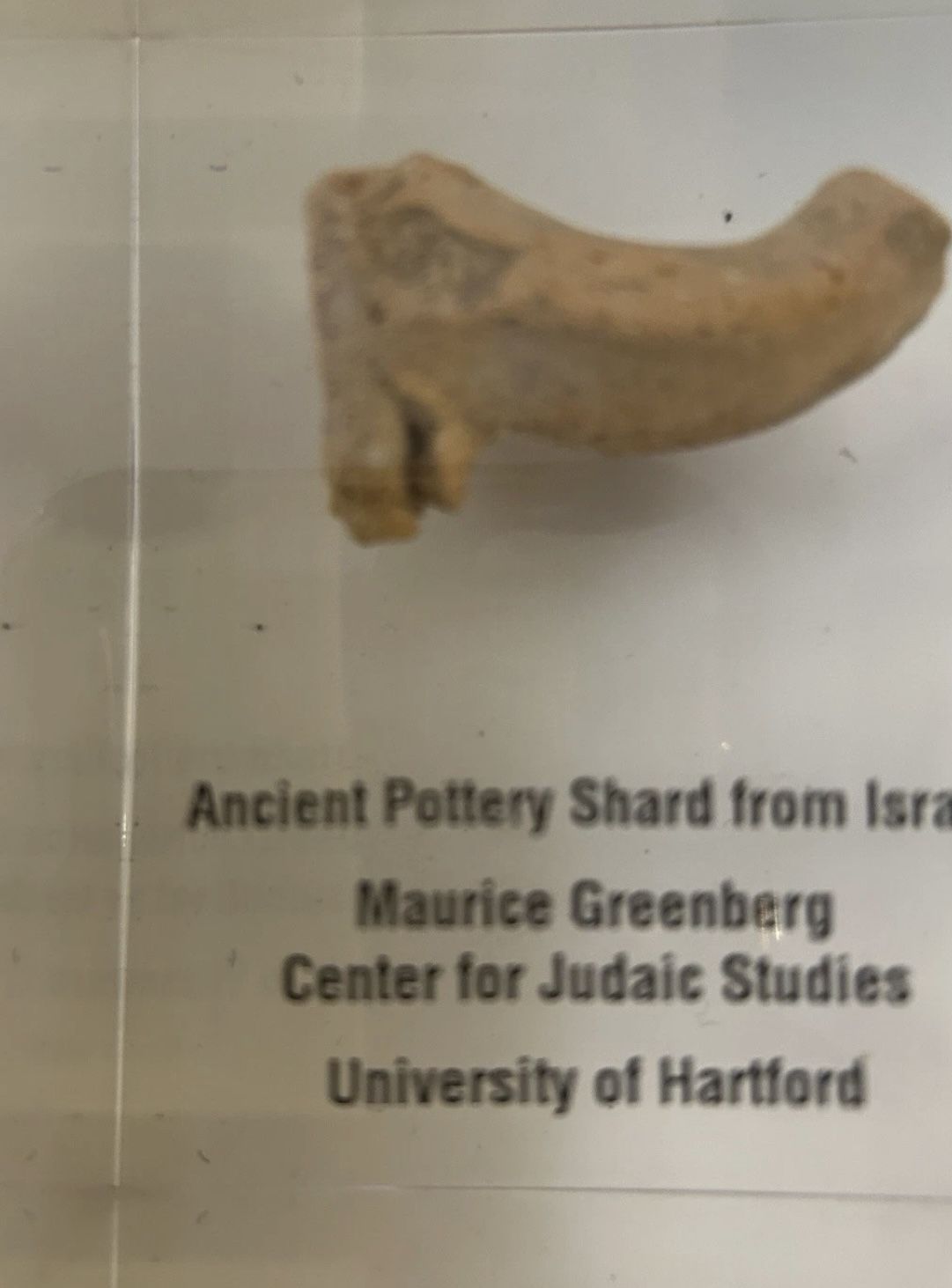 RARE ONE OF A KIND ANCIENT POTTERY SHARD FROM ISRAEL