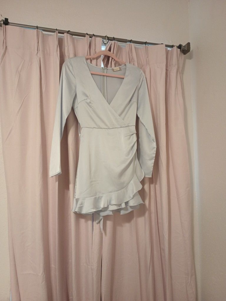 Light Blue Altered State Romper Dress