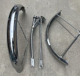 Stiff Springer Fork & Fenders for 26 Inch Bicycle
