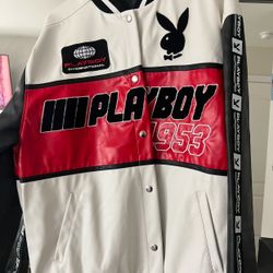 Playboy Jacket, Signed Playboy Framed Photo