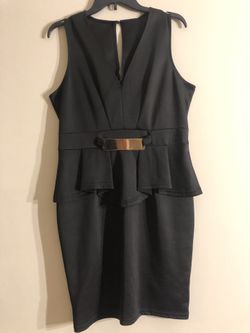 Deep V Little Black Dress