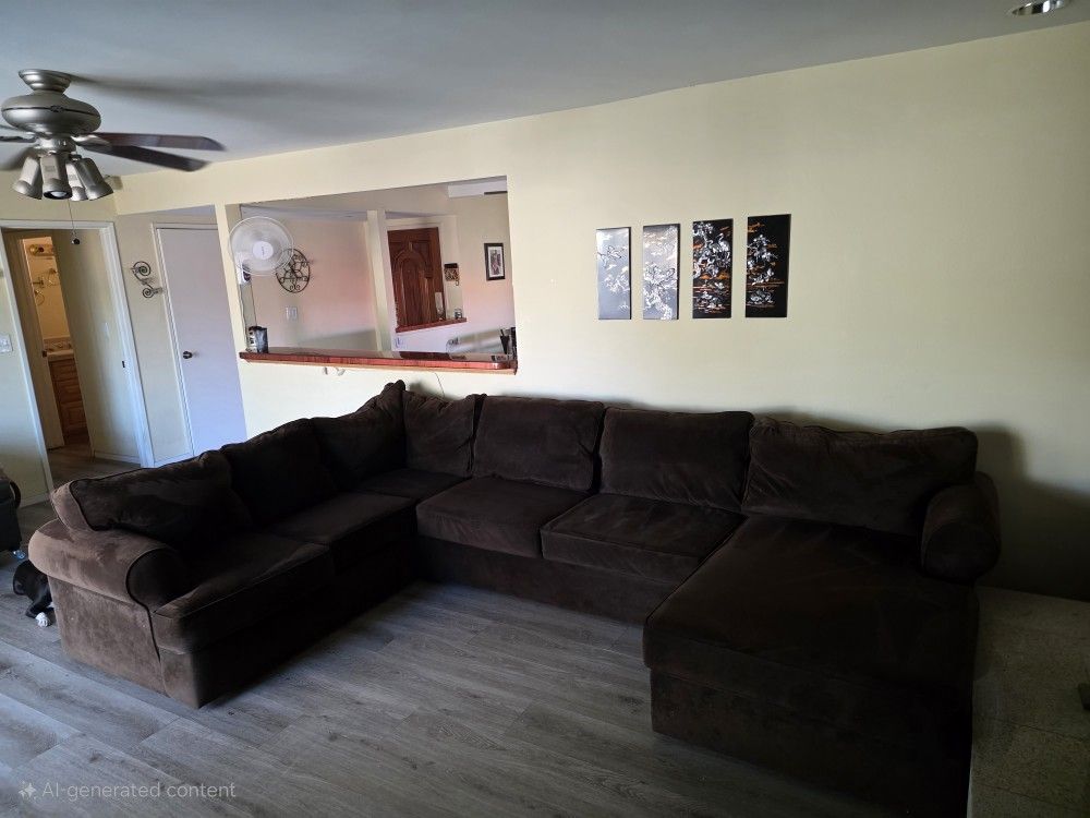 Brown Sectional Couch For Sale