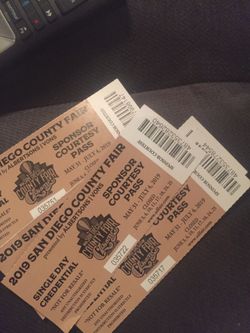 Del Mar Fair Tickets (5)