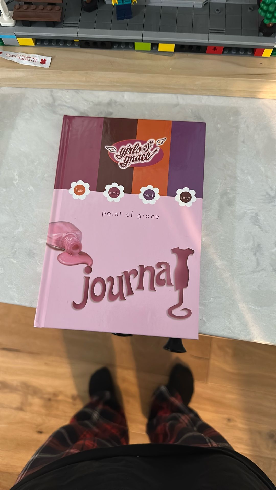 Girl Journaling Book