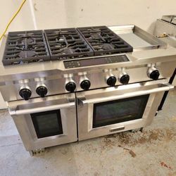 Kitchen aid 48” dual fuel range