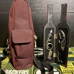 Travelwell 5-Piece Bottle-Shaped Wine Opener Kit. 