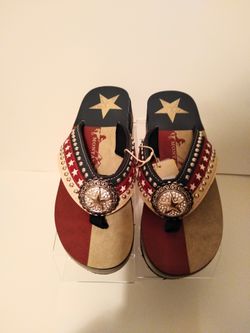 Montana West Texas Pride July 4th Sandals