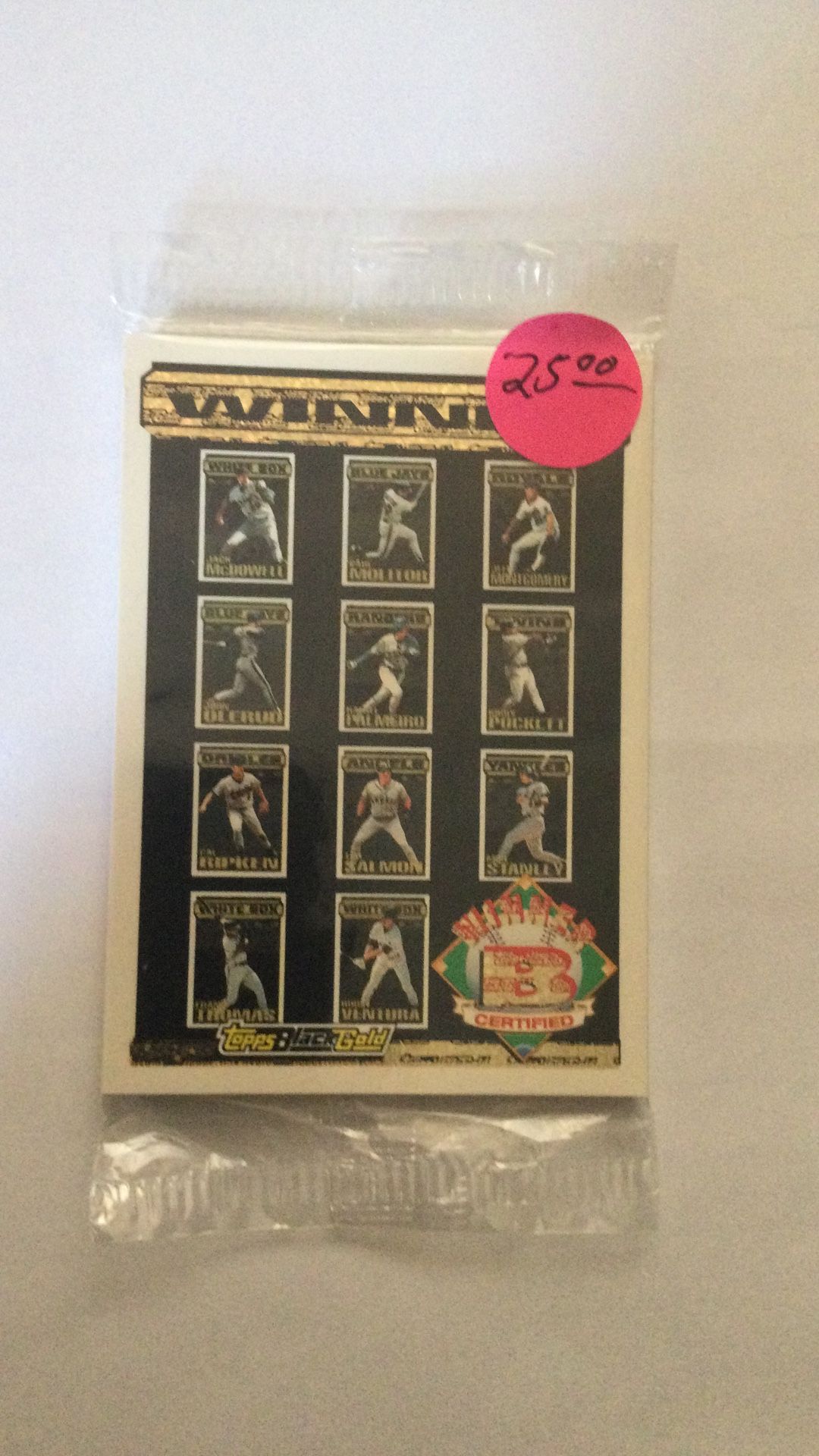 1994 Black Gold Baseball Card Set Certified Winner B 11 Card Set . Not Graded Sealed. 25.00. Dollars