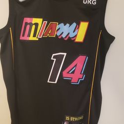 Authentic Nike Tyler Herro Black Jersey