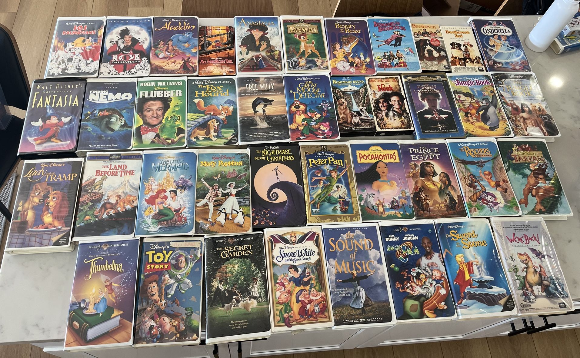 Vintage Disney / Childhood classics - 40 VHS tape bundle