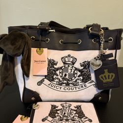 RARE Juicy Couture vintage  Gothic Status Tote & Wallet Bundle Set Y2K NWT