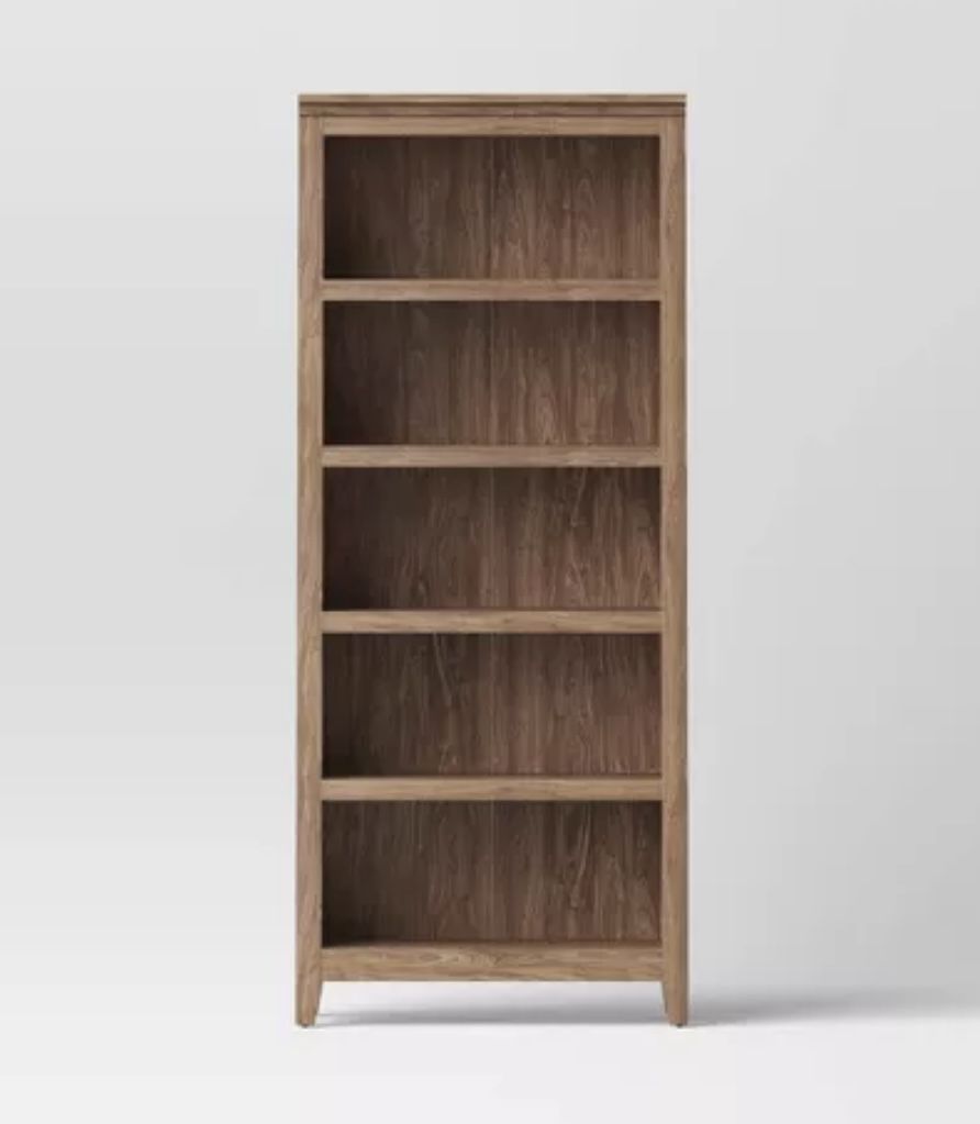72" Carson 5 Shelf Bookcase