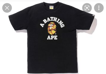 BAPE SS18 ORANGE CAMO TEE