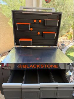 Blackstone Pro Series Serve and Store Stainless Steel Cart