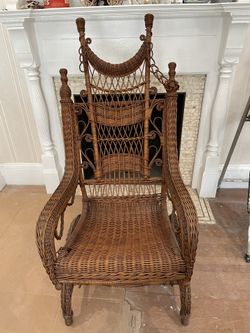 Very Old antique  Wicker Rocker