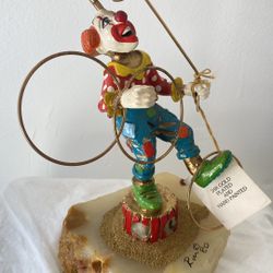 Balancing Clown Figurine By Ron Lee - 24K Gold-Plated, Hand-Painted