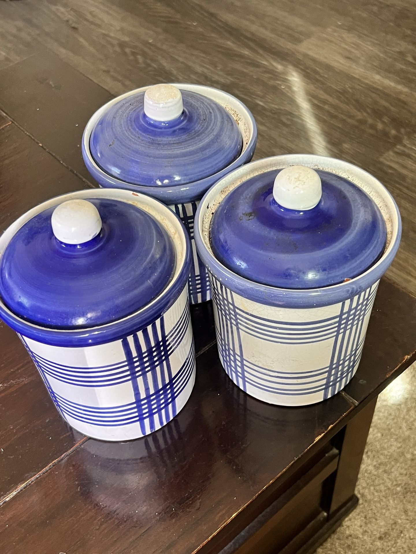 Hand Painted Ceramic Canisters