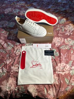 White red bottoms size 9.5