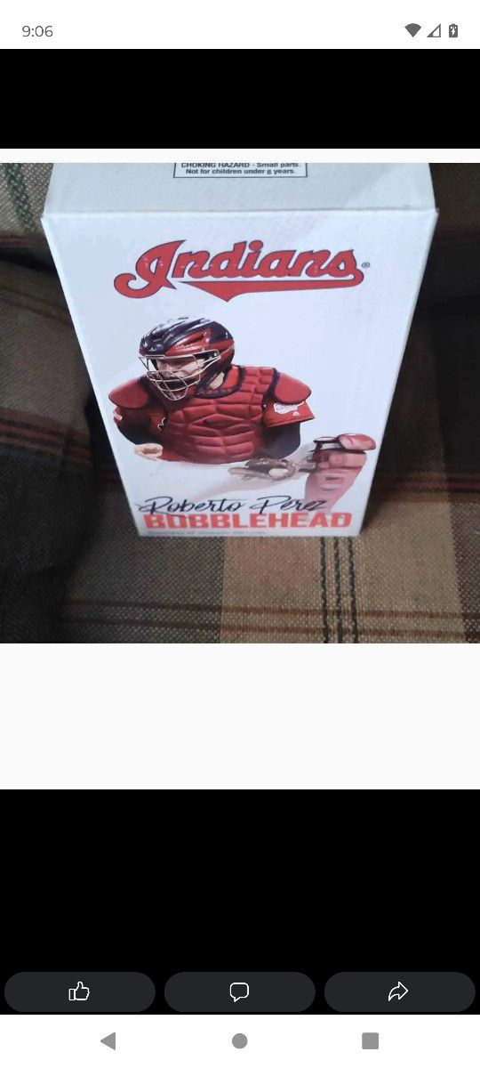 Indians bobble head new in box