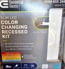 Commercial Electric 4" Square Recessed Lighting