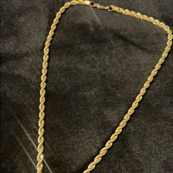 26” Gold Over Silver Rope Chain
