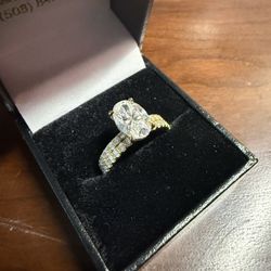 Engagement Ring And Band 2ct Diamond!  Paid Over $4,000