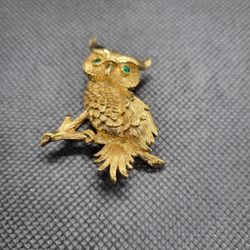 Monet Owl Brooch