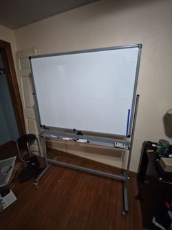 Full sized double sided White Board