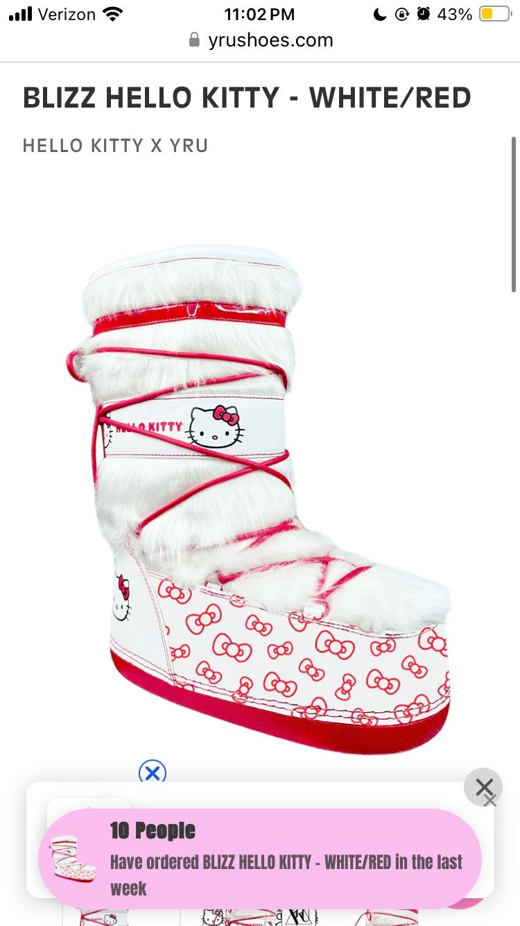 YRU X Hello Kitty Snow Boots