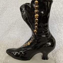 Large Vintage Ceramic Victorian Boot 11”
