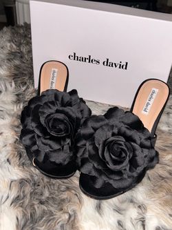 Charles David Kimberly floral dress sandals