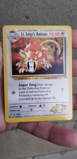 Lt. Surge's Raticate - 51/132 -