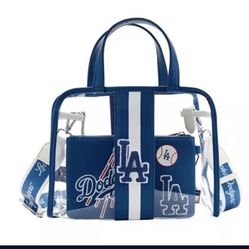 Loungefly Los Angeles Dodgers Stadium Crossbody Bag with Clutch Bag