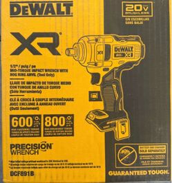 DeWalt XR 20V Brushless 1/2" Impact Wrench DCF891B