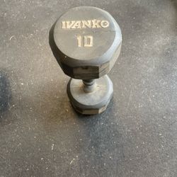 1-10lb Ivanko Dumbbell $5