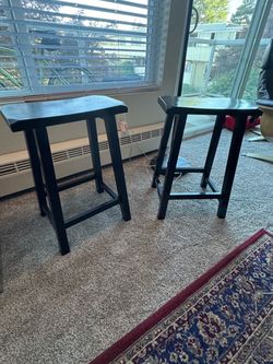 Set of Black barstools