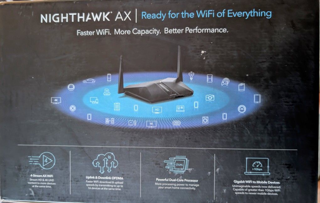 NETGEAR Nighthawk AX4 AX3000 (RAX40) Wi-Fi 6 Router 