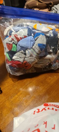 Bag of baby boy socks