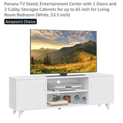 white tv stand