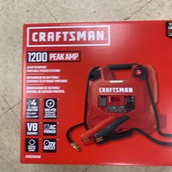 Craftsman 1200 Peak Amp Jump Starter Portable  Power  Station 