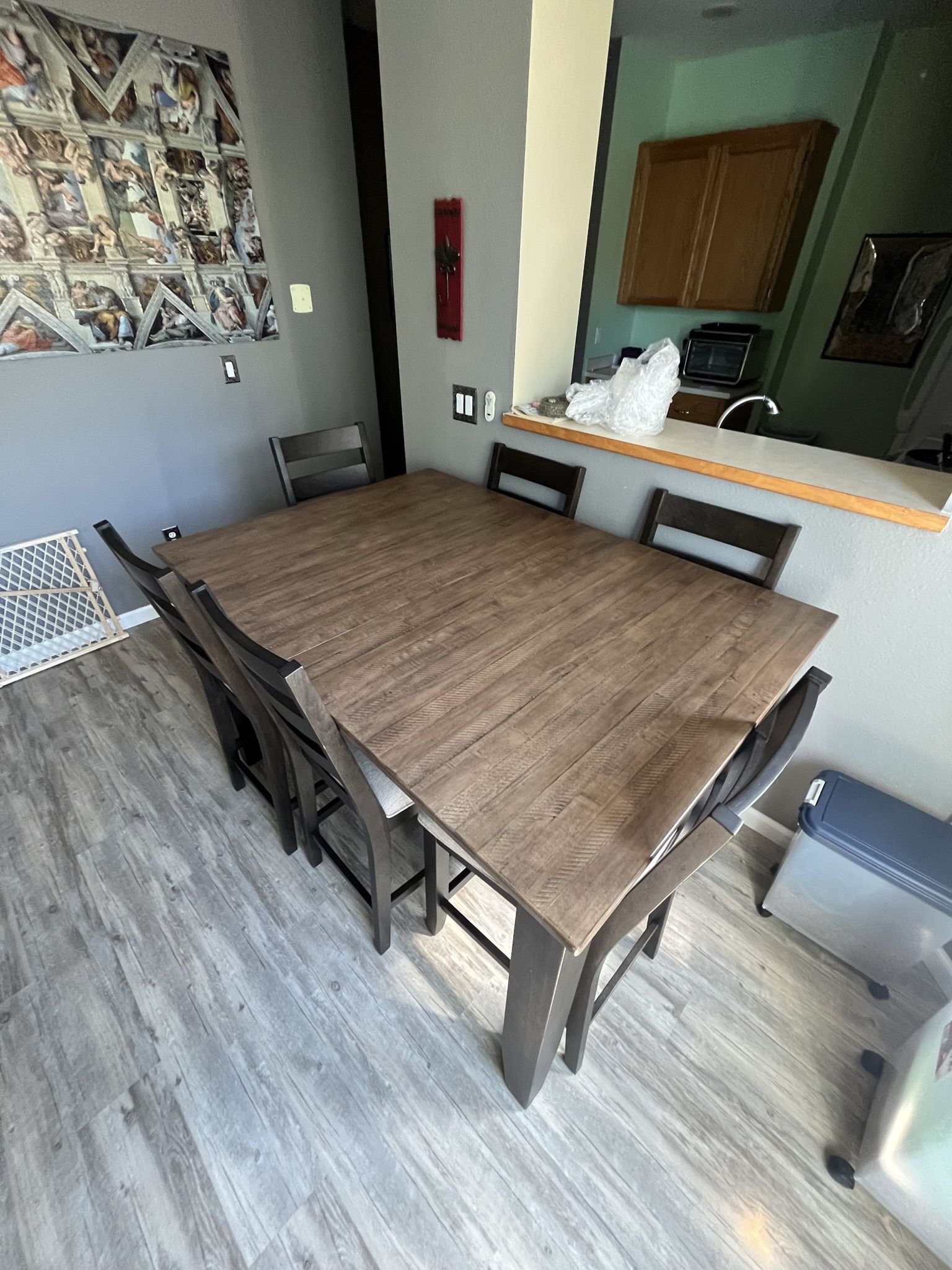 dining table and chairs