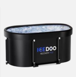 ICEDOO recovery pod Large Portable Ice Bath Tub I Oval Bath Tub Foldable