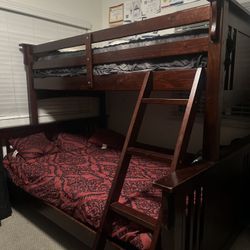 Bunk beds With Mattress  Wood