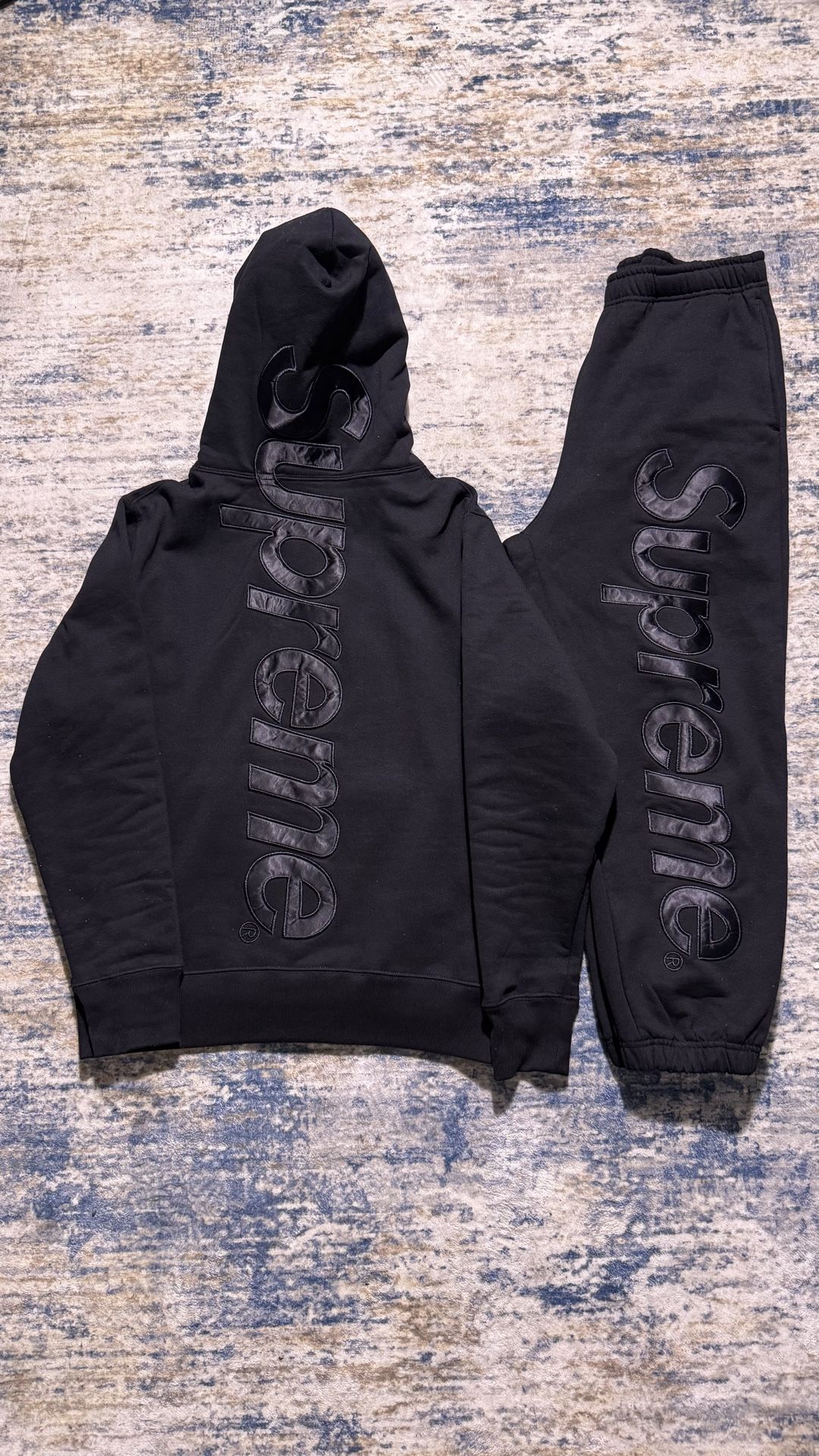 black sweat suit