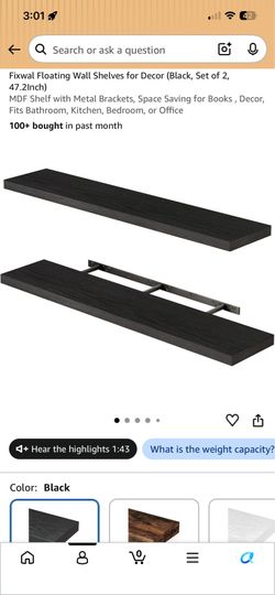 New 47inch floating shelves